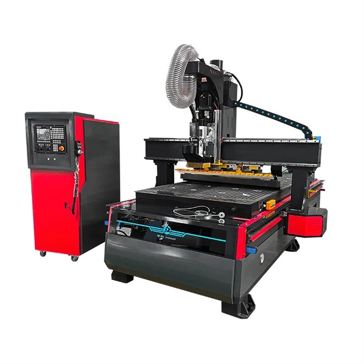 Auto Tool Changing 12 Cutters Woodworking Cnc Router Machine